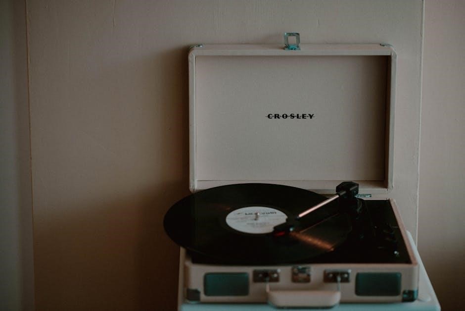 manual for crosley record player